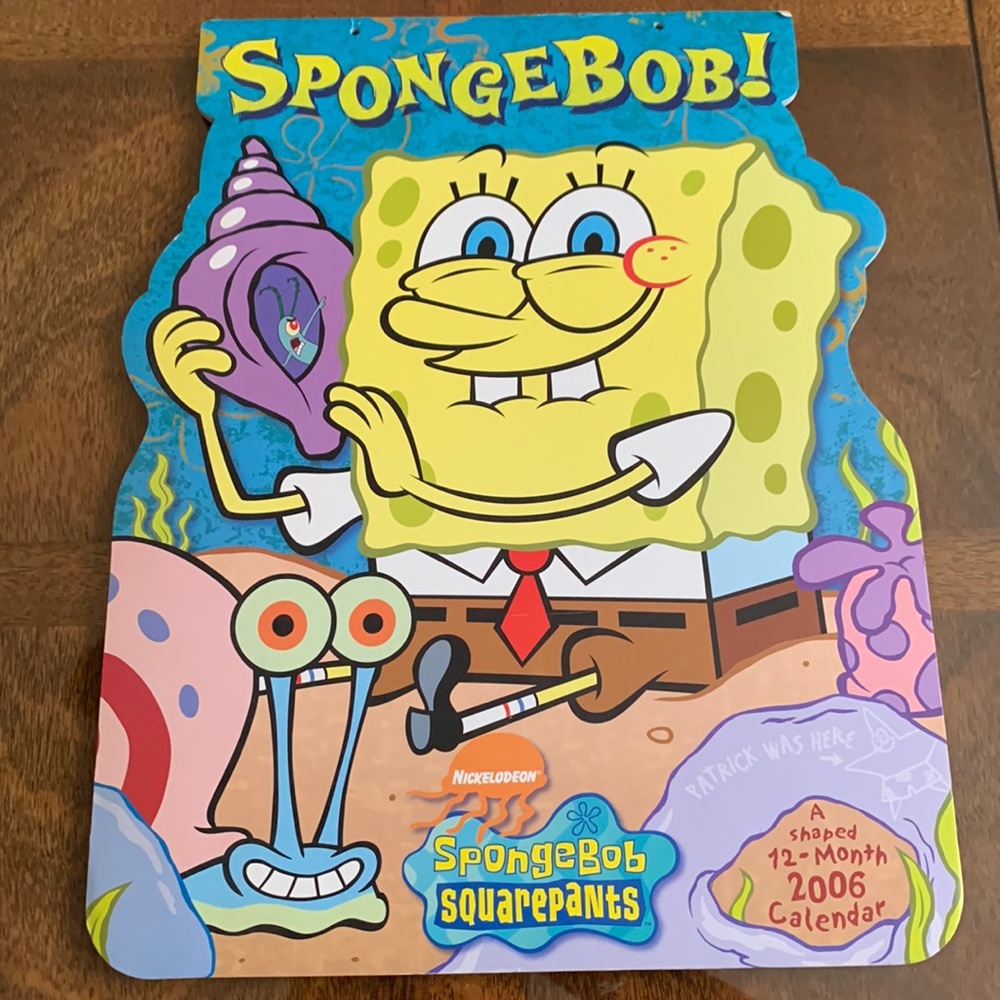 SpongeBob SquarePants Calendar 12 Month 2006 Pad Sponge Bob Square Pants